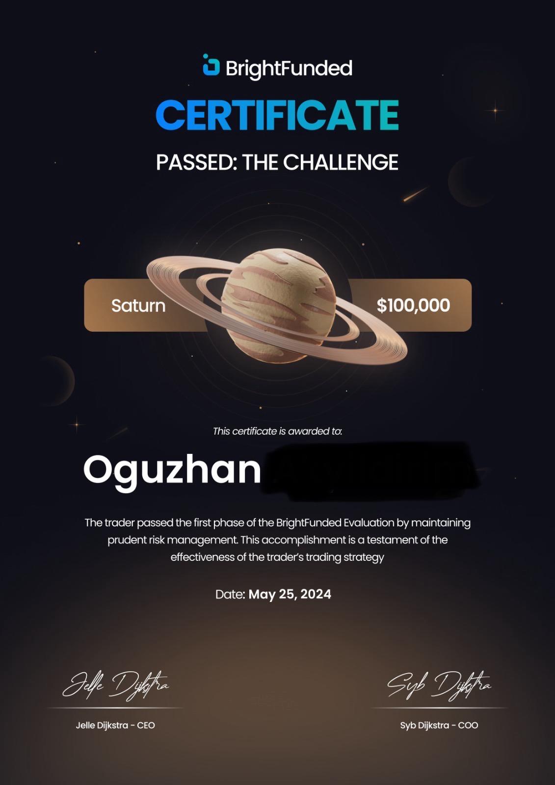 Prop Trading Sertifikası