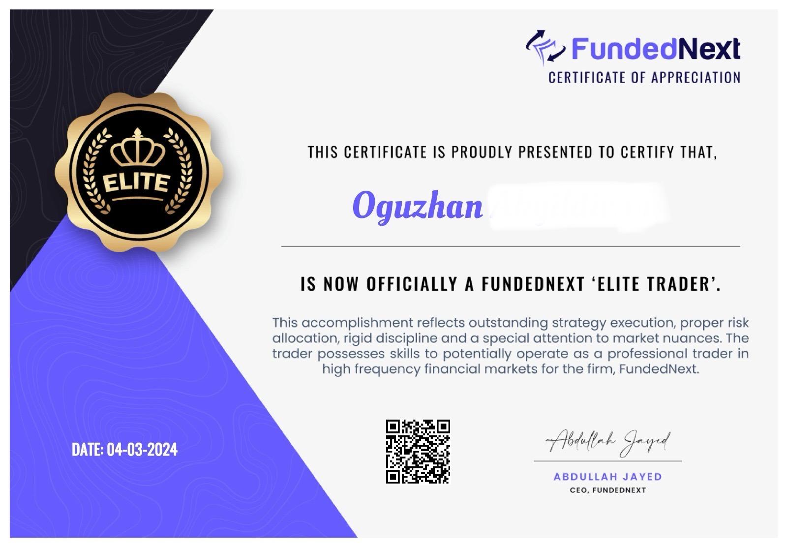 Prop Trading Sertifikası